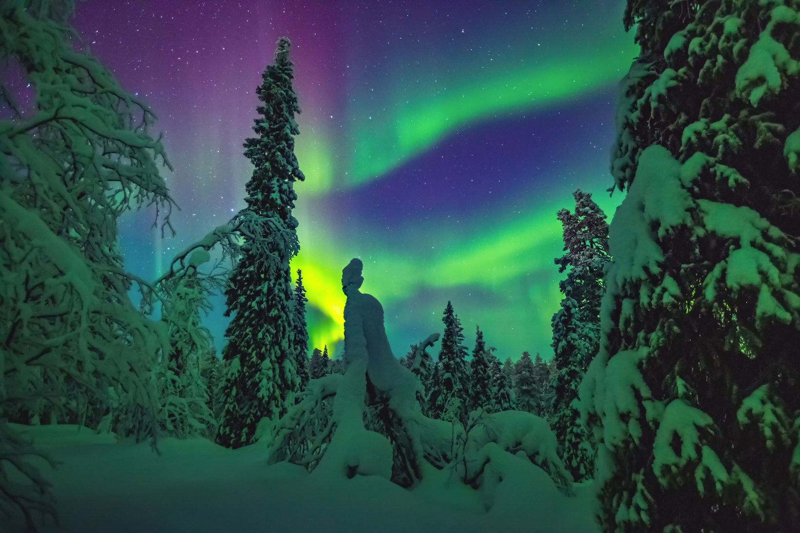 Nothern lights over Lapland